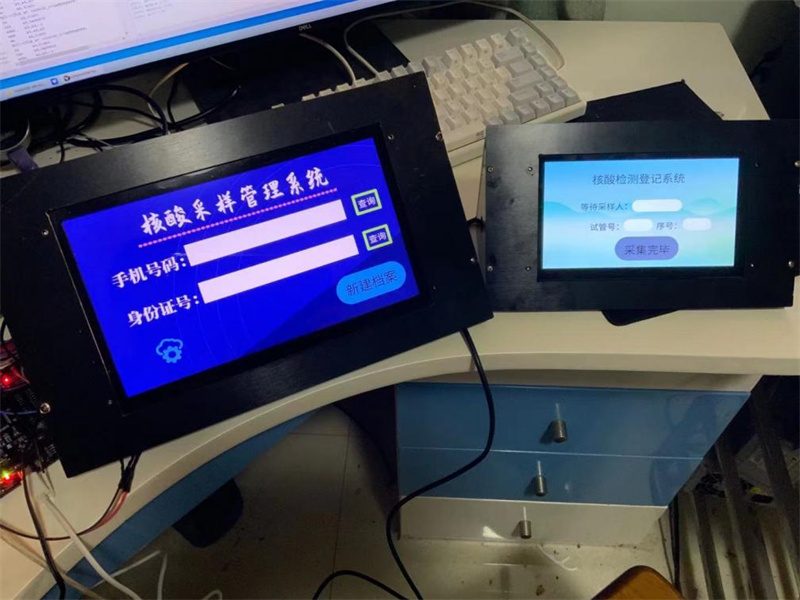 NAT система за регистрация на проби, базирана на DWIN екран