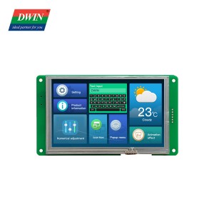 5 hazbeteko HMI LCD moduluaren eredua: DMG80480C050_03W (Komertzial kalifikazioa)