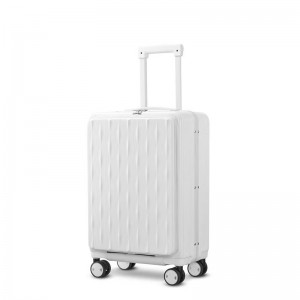 Aluminum Frame Luggage Sets 100% PC Suitcase with 4 Corners