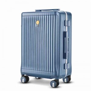 Aluminum Luggage Carry On, 20 Inch No Zipper Luggage Metal Suitcase