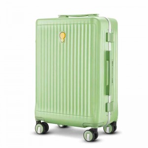 Aluminum Luggage Carry On, 20 Inch No Zipper Luggage Metal Suitcase