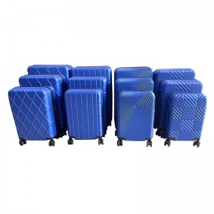 12pcs SKD luggage set ABS PC Film printing Trolley Suitcase 5pcs Set