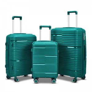 3 Piece Set Suitcase Spinner Hardshell Lightweight TSA Lock PP shell