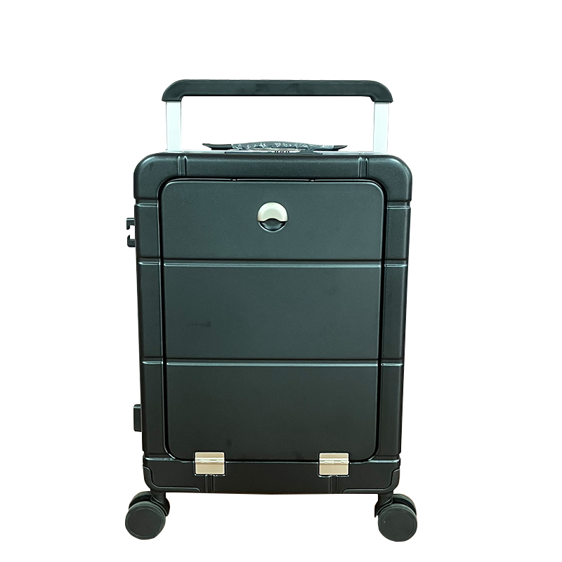 Carry On Airline Approved Luggage with Front Pocket Suitcase