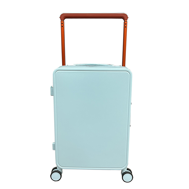 Carry on Airline Approved Wide Aluminum Trolley ABS+PC Hard Shell Suitcase na may TSA Lock
