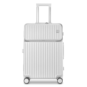 Aluminum frame PC Luggage Suitcase Set  with pocket Compartment