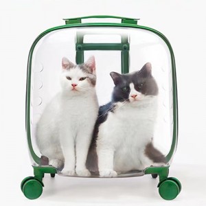 Multifunctional Double Zippers Handbag for Cats Puppy Travel Hiking