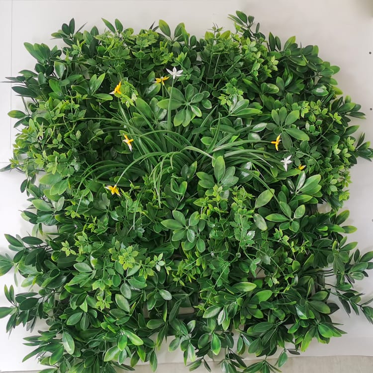 Wholesale decorative green artificial plant wall boxwood hedge for green outdoor wall (1)