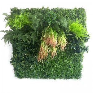 Hot Sale Factory Green Wall Decor - OEM/ODM UV Outdoor Fake Grass Hedge Jungle Vertical Plants Wall Artificial Wall Hanging Plant Green Grass Wall for Home Decoration – Deyuan