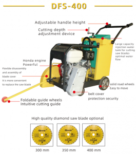 DFS-400 Easy to Start Gasoline Engine  Road Asphalt Concrete Cutting