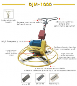 DJM-1000 High speed variable frequency motor Power Trowel safety and environmental protection
