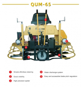 QUM-65 Две работни плочи 800 мм/30 инча Бензинов двигател Мистрия