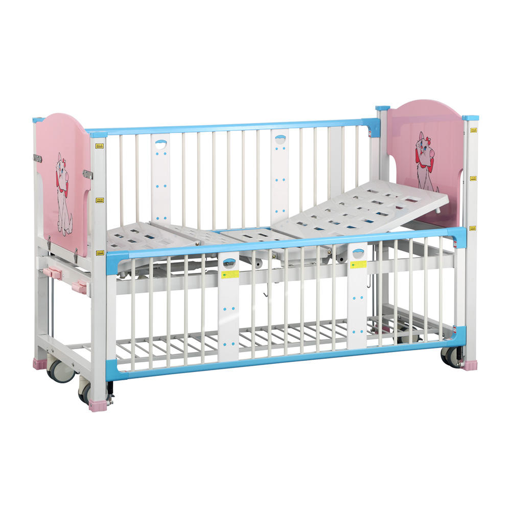 Kilang OEM DB-211T Double Cranks Medical Pediatric Baby Baby Crib