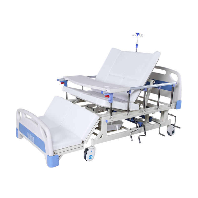 DB-002 Manual Medical Turning Care Bed kanggo Wong tuwa karo Bedpan