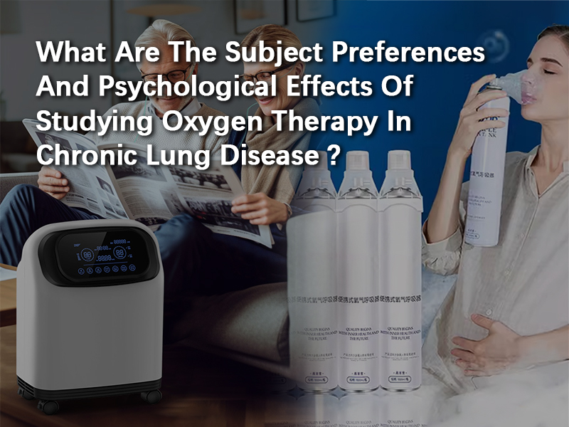 ¿Cuáles son las preferencias temáticas y los efectos psicológicos del estudio de la oxigenoterapia en la enfermedad pulmonar crónica?