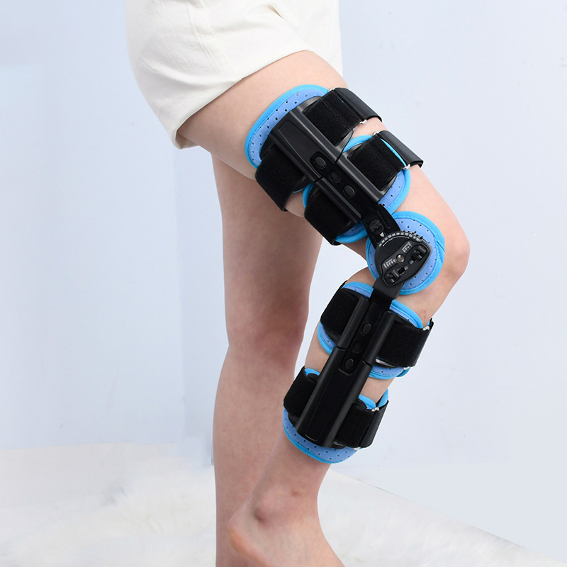 Cinta de fixação de articulação de joelho JQ-01 ajustável por atacado para imobilização de reabilitação de tensão de joelho e ligamento