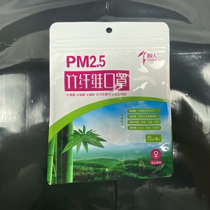 Zipper Bag Plastic Self Sealing Customized Logo Bag Packaging Sealed Bag for Facemask