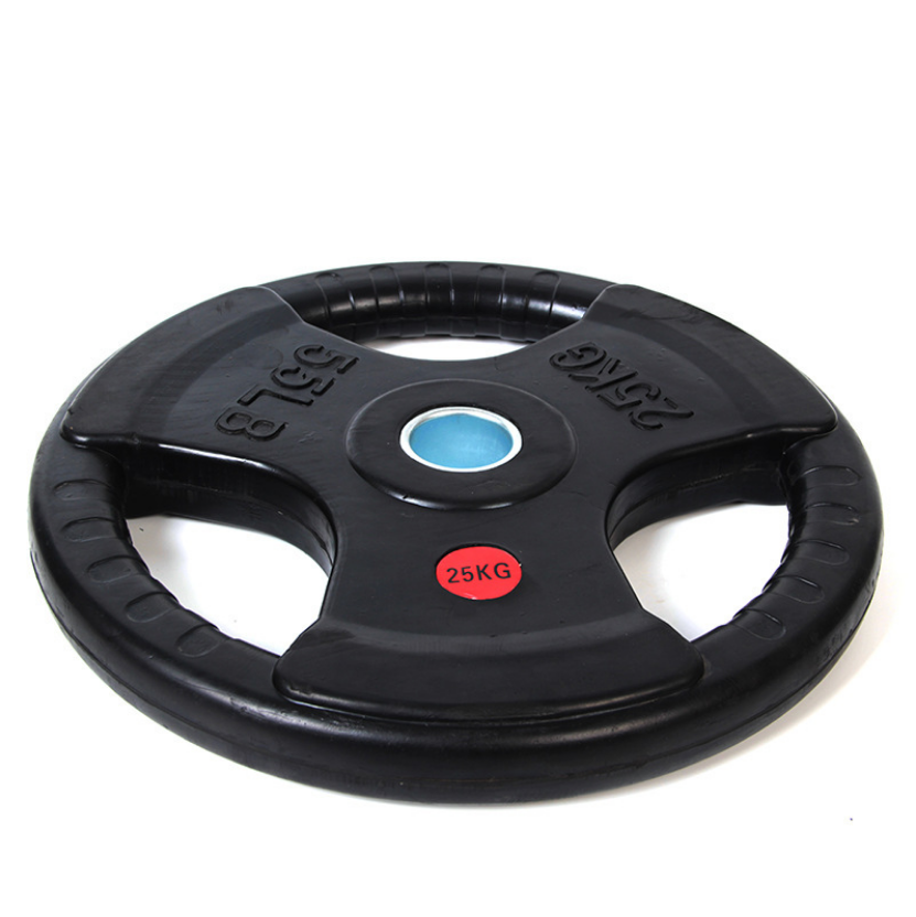 bumper cast iron and rubber coated weight plate