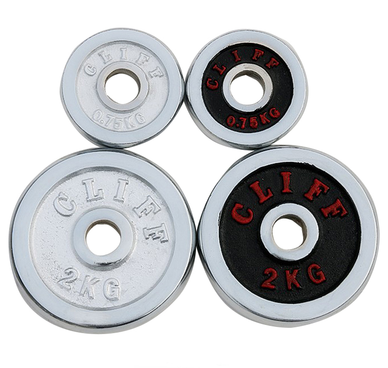 gym equipment cast iron chrome dumbbell barbell weight plates