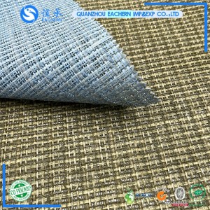 PP woven ECO fabric PP paper woven yarn raffia roll natural raffia fabric