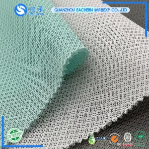 Wholesale 3d air stretch polyester tricot sport mesh fabric for dress lining