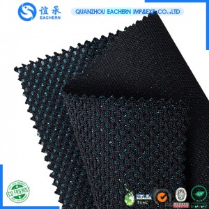 Hans Cheap Wholesale glitter 2 tone  Breathable 100 Polyester Mesh material