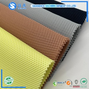 Wholesale Soft breathable 3D spacer Air Mesh fabric mattress material can add pvc coated