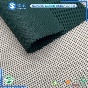 Wholesale breathable hexagon 3D sandwich mesh fabric honeycomb 3D air mesh fabric
