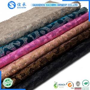 Fashion 0.8mm Suede Fabric  Pu Shoe Leather For Making Shoes