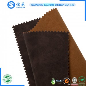 0.9mm Yanbuck Pu Leather Synthetic Leather  For Summer Shoes