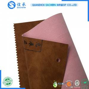 embossing Hot Stamp  color change pu leather pu roll for jeans label