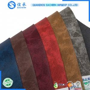 Faux Leather Material color change pu leather  for jeans label
