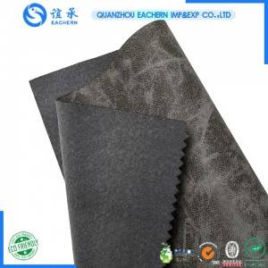 Faux Leather Material color change pu leather  for jeans label