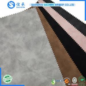High Quality Embossed Yangbuck Pu Artifical Leather  For Making Shoes