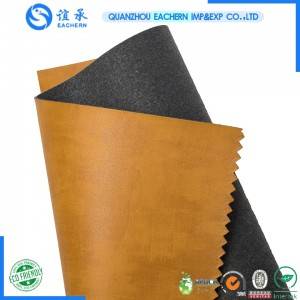 Hot Stamp color change pu Synthetic Leather for jeans label