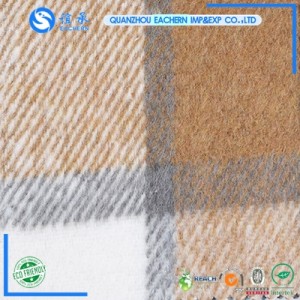 Autumn and winter high quality woollen polyester blended tweed stretch woolen suit fabric wove price garment
