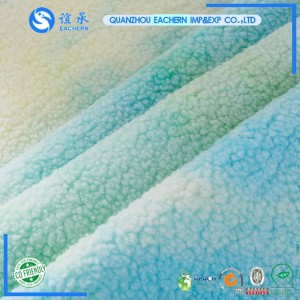 EACHERN Customs thickened pellet coral polyester rainbow teddy flannel sherpa fleece fabric