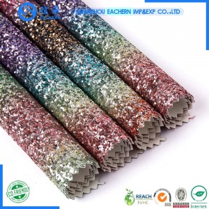Hot Sale Wholesale Synthetic Glitter Leather Fabric