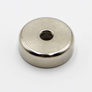 25 mm močan NdFeB lončni magnet z izvrtino