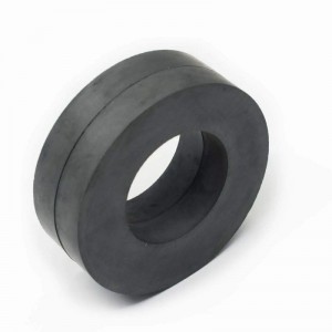 Augstas kvalitātes spēcīgs pastāvīgs keramikas ferīta gredzena magnēts