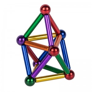 Juguetes de bloques de construcción de bolas magnéticas multicolores
