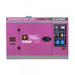 Set price 5kw/5kva/6.5kva portable silent diesel generator new shape new product DENYO type