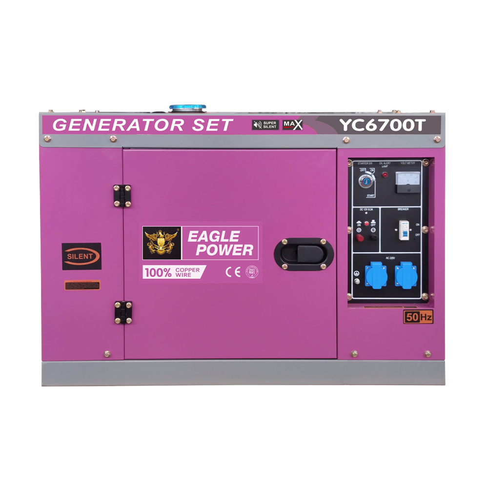 Aman nggunakake coolant, lenga lan gas, lan baterei kanggo set generator diesel