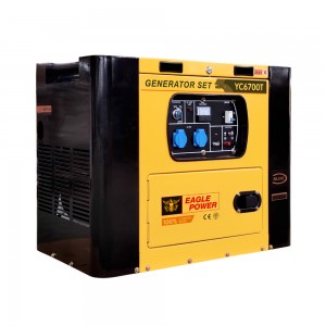 Bešumni bešumni 5kw/6 kw/7kva/8kva 230v jednofazni 3fazni niski broj okretaja digitalni tihi AC dizel generator cijena dobavljač