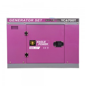 Szett ár 5kw/5kva/6.5kva hordozható csendes dízel generátor új forma új termék DENYO típus