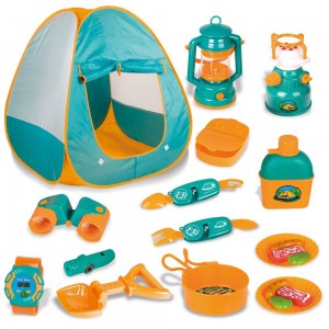 LBLA 20 PCs Kids Camping Set, Pop Up Tent with Kids Camping Gear Set, Outdoor Toys Camping Tools Set for 3 4 5 Kids Boys&Girls