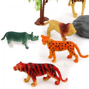 84 Pieces Animal Toys Dinosaur Sea Insect Animal Farm Reptile Figures for Stocking Stuffers Bulk Mini Plastic Vinyl Assorted Figurines Playset( 6 Containers) Party Toys for Kids,Boys and Girls