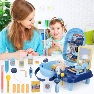 Baobë Kids Doctor Kit Toys, 34 Pcs Medical Doctor Role Playing Set Pretend Play Toys with Carry Case, Toys Gifts for Over 3 Years Toddlers Boys Girls