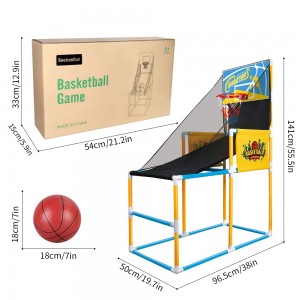 Basketball Hoop Arcade Game Toy , Basketball Hoop Shooting Training System Set, Indoor Sports Toys with Hoop Ball and Pump Sports Active Gift for Kids Boys and Girls