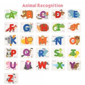 BeebeeRun Wooden Alphabet Matching Game Alphabet Flash Cards With Letter Number,Alphabet Matching Puzzle Matching Letter Game,Montessori Preschool Educational Spell Learning Toys for Kids
